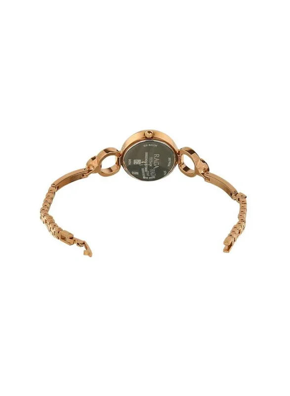 TITAN  Titan Raga Viva Quartz Analog with Day and Date Rose Gold Dial Rose Gold Metal Strap Watch for Women - NT2621WM01 for Women | Best Price UAE
